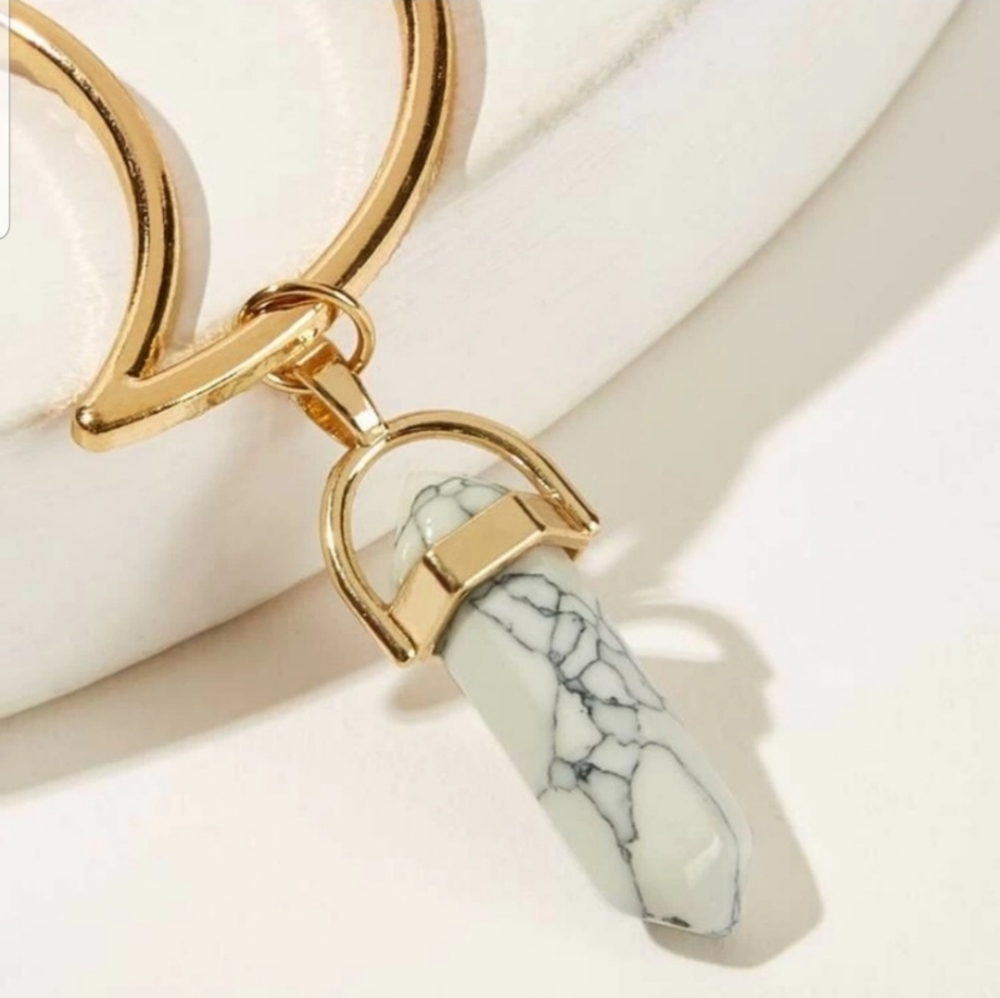 *Kendra* Pendant Moon Hair Clip - Picture 2 of 3